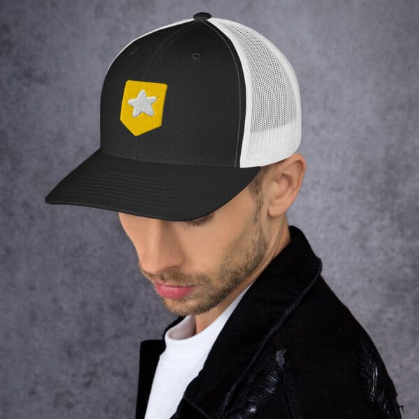 Embroidered Logo Trucker Cap - Image 3