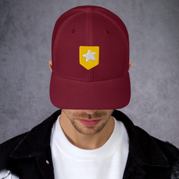 Embroidered Logo Trucker Cap - Image 5