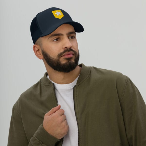 Embroidered Logo Trucker Cap - Image 7