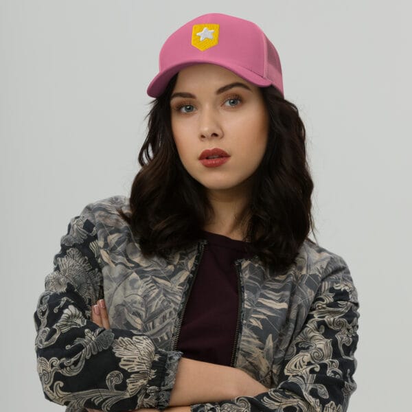 Embroidered Logo Trucker Cap - Image 4